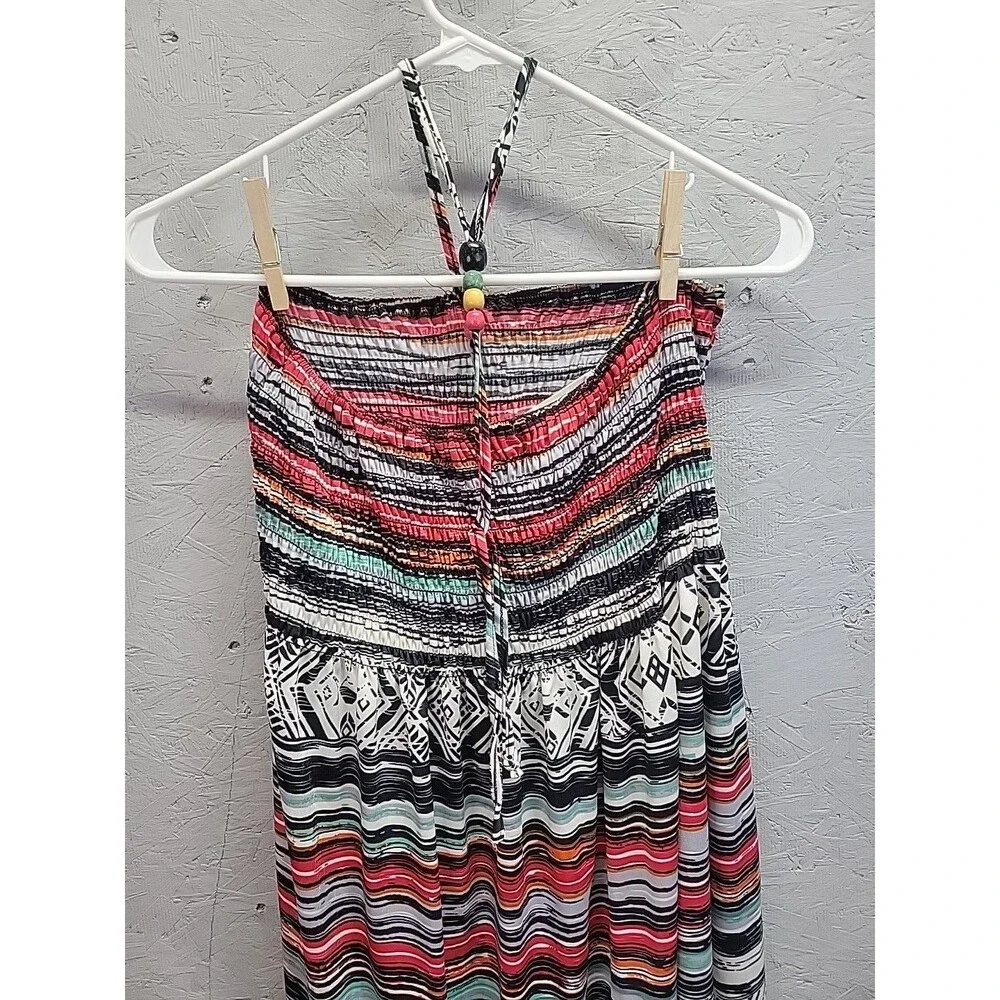 Lagaci‎ Womens Sundress Size M Abstract Strapless Summer Dress